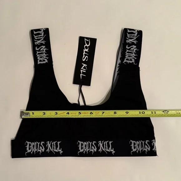 Dolls Kill Black Bralette - Picture 3 of 5